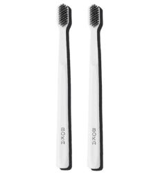 The Boka Classic Brush charcoal manual toothbrush