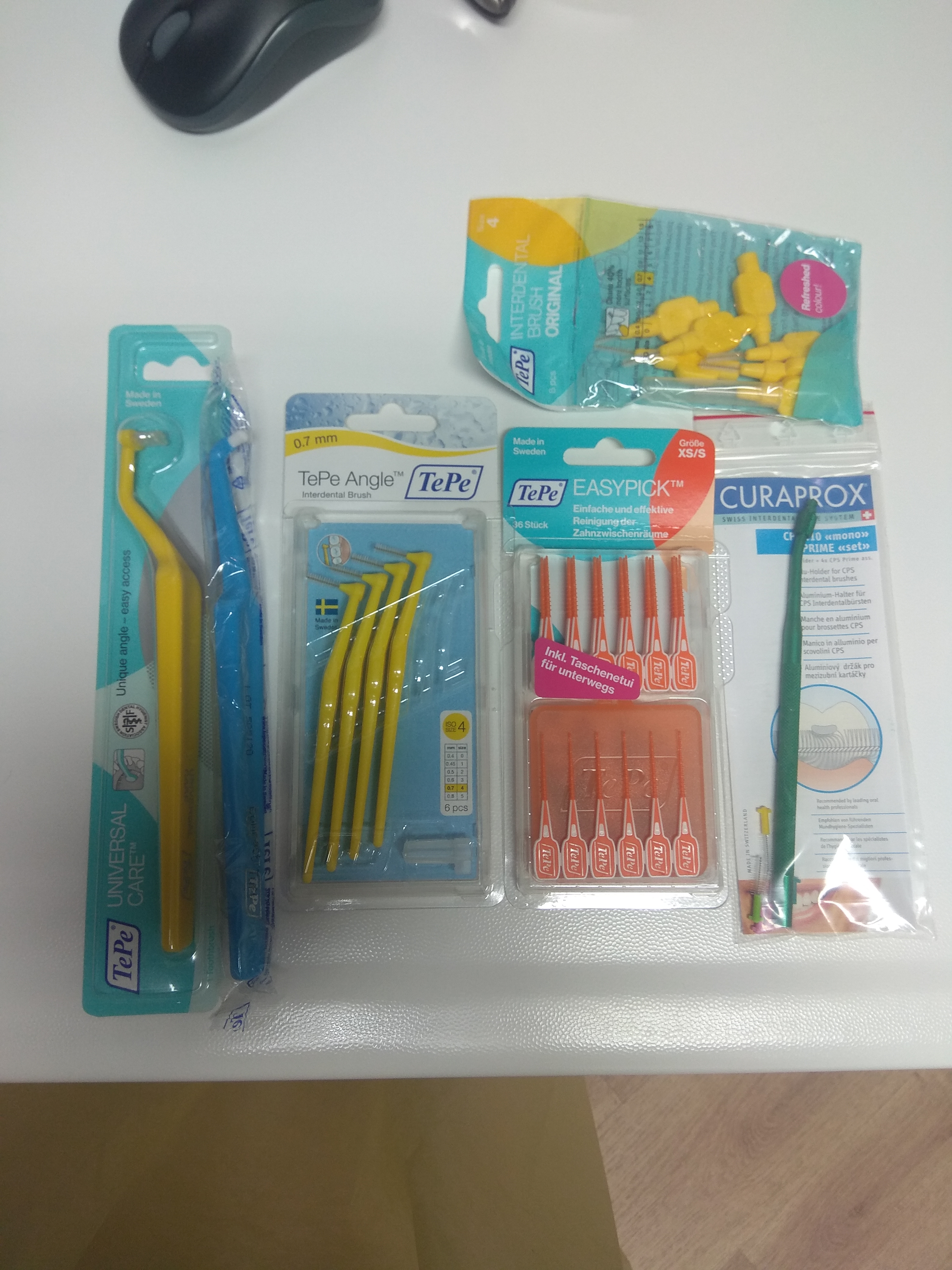 Some of the products commonly found in a European dental practice