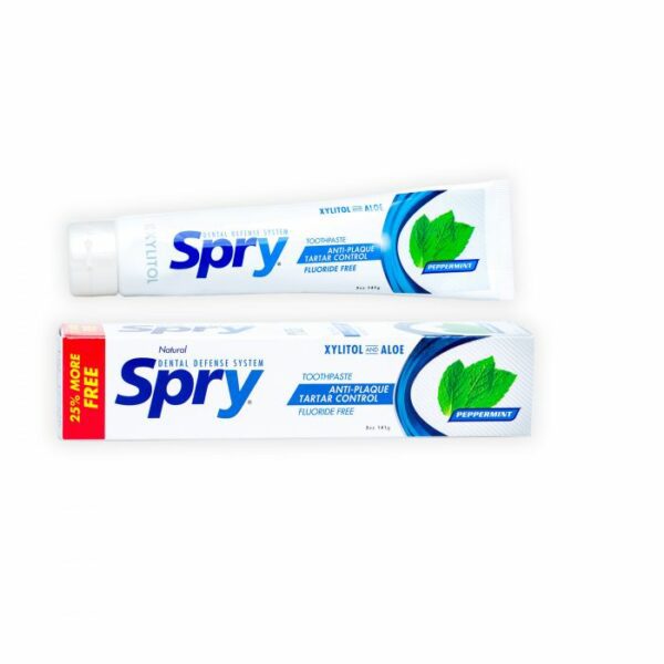 Spry anti cavity toothpaste with xylitol