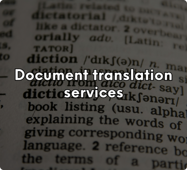 Document Translation Services